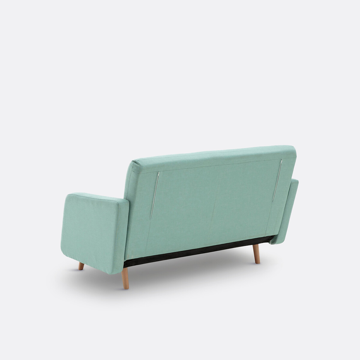Sofá-cama em tecido texturizado, 2 lugares, Cosico verde-argila, LA REDOUTE INTERIEURS