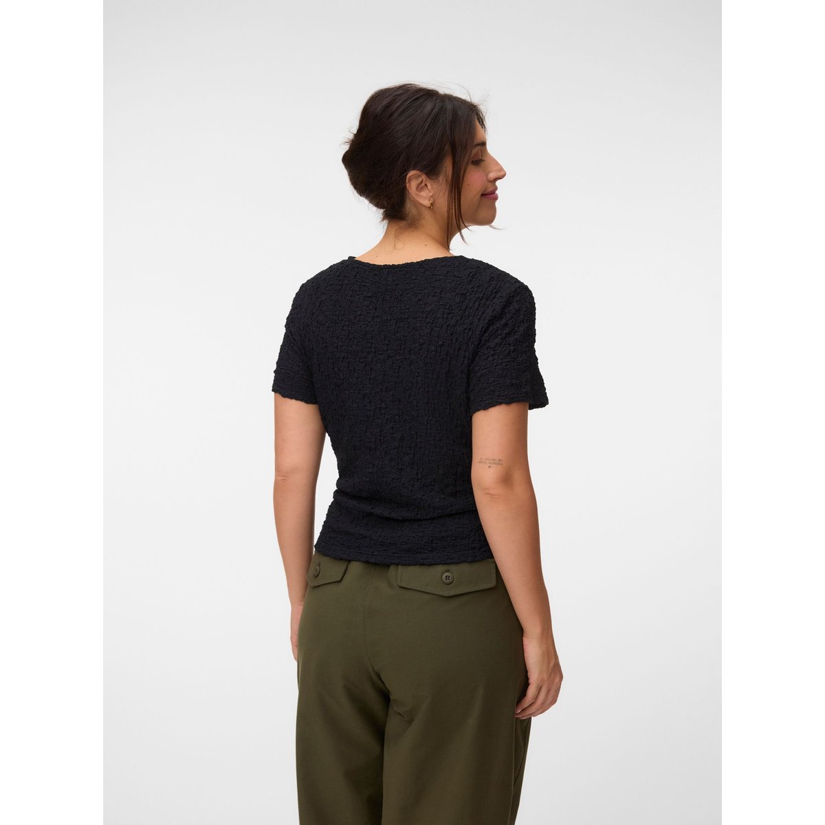 Top Asymétrique noire - black, VERO MODA