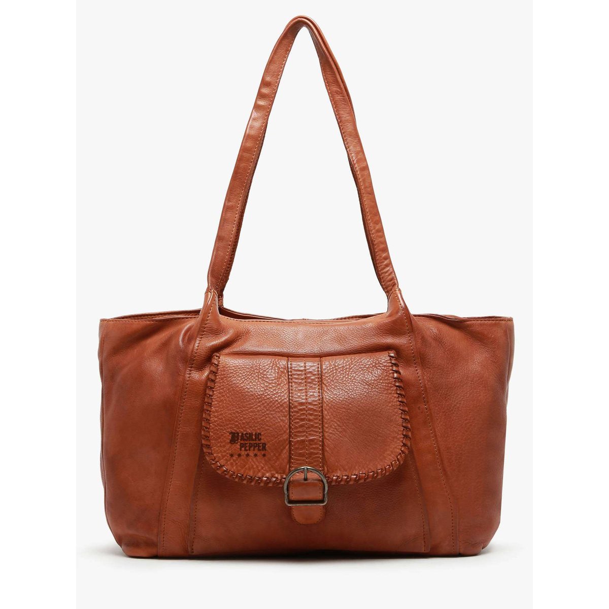 sac porté épaule Utility cuir tan, BASILIC PEPPER
