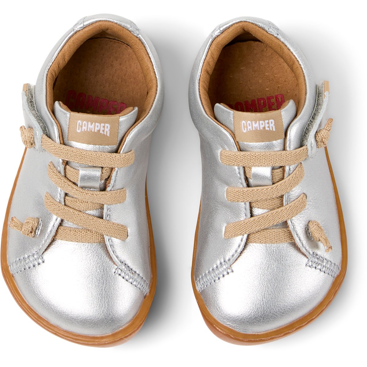 Baskets Peu Cami Smooth Leather gris moyen, CAMPER