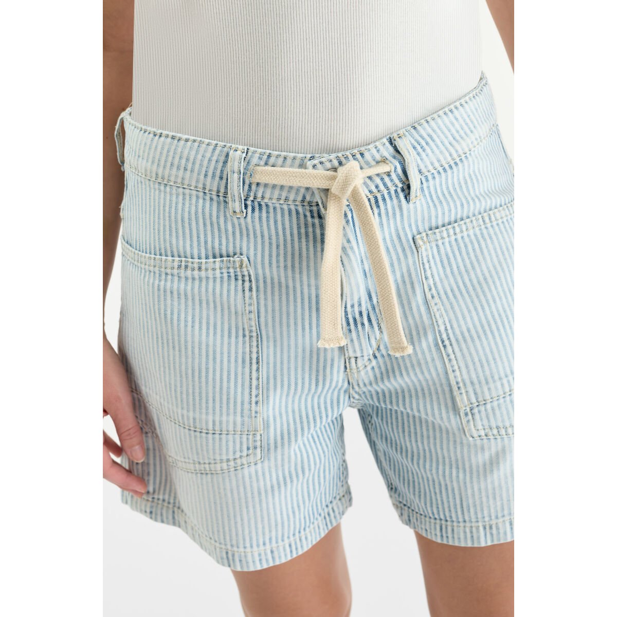 Short en jeans MADO blue / white, LE TEMPS DES CERISES