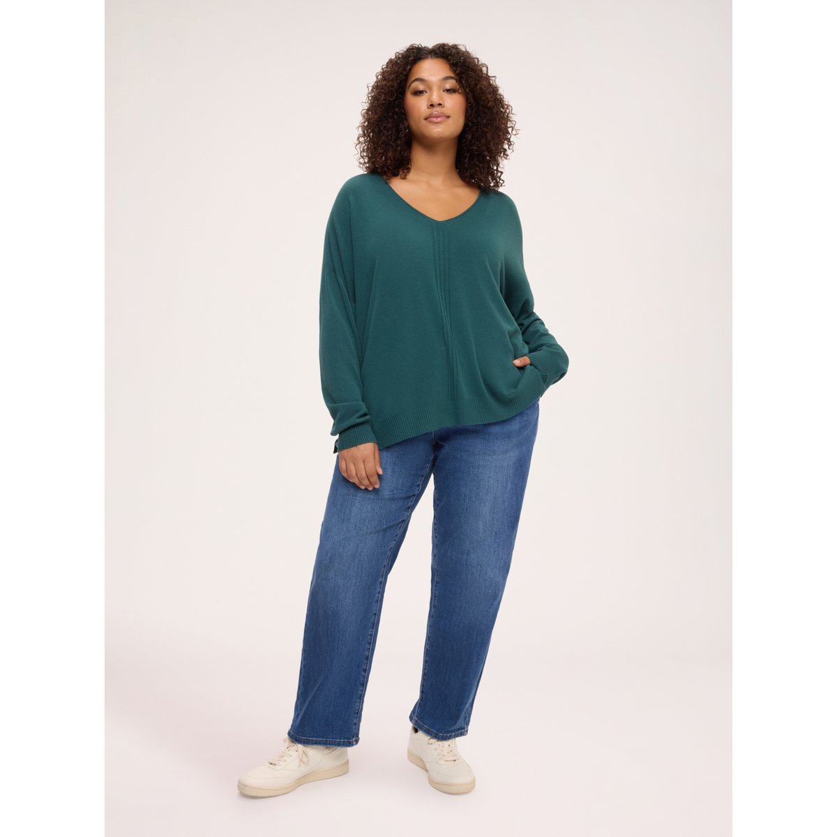 Jean jogger avec cordon de serrage bleu, FIORELLA RUBINO
