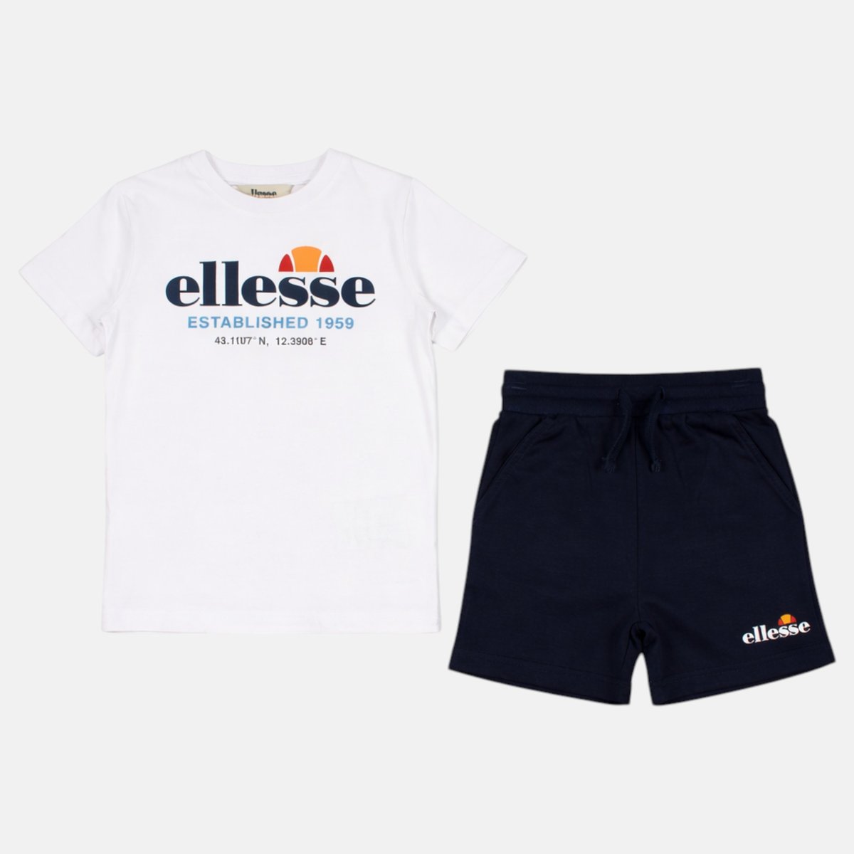Lot de 2 t-shirts manches courtes et short TEAM bleu marine, ELLESSE