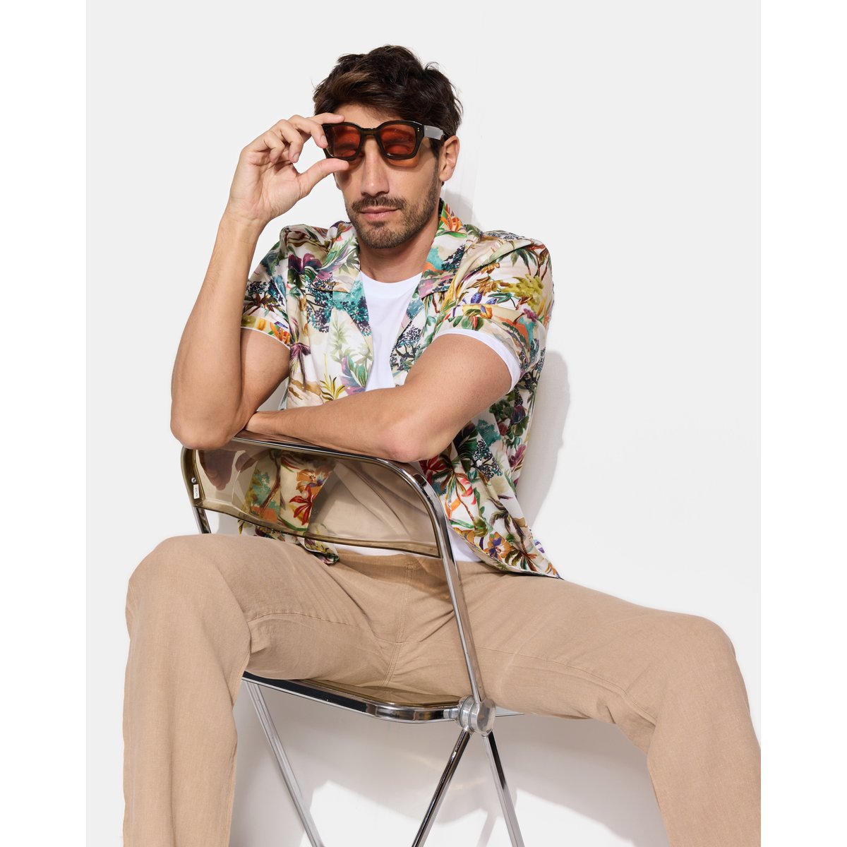 Chemise en coton DIVINO blanc, CHEVIGNON