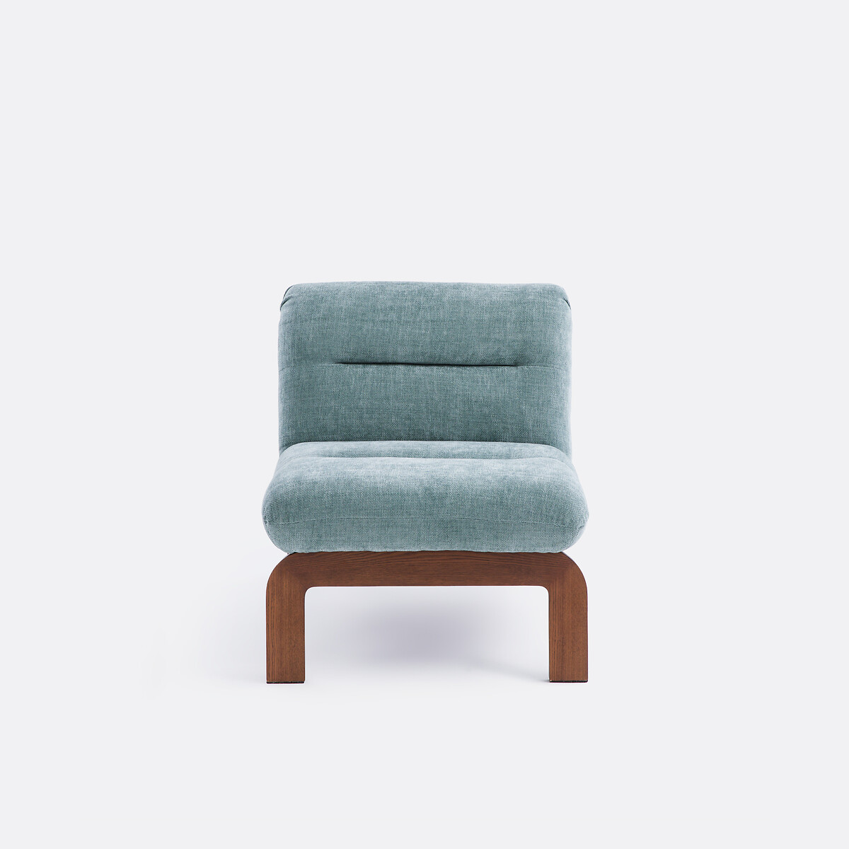 Niedriger gepolsterter Sessel, TALET blau/holz, LA REDOUTE INTERIEURS