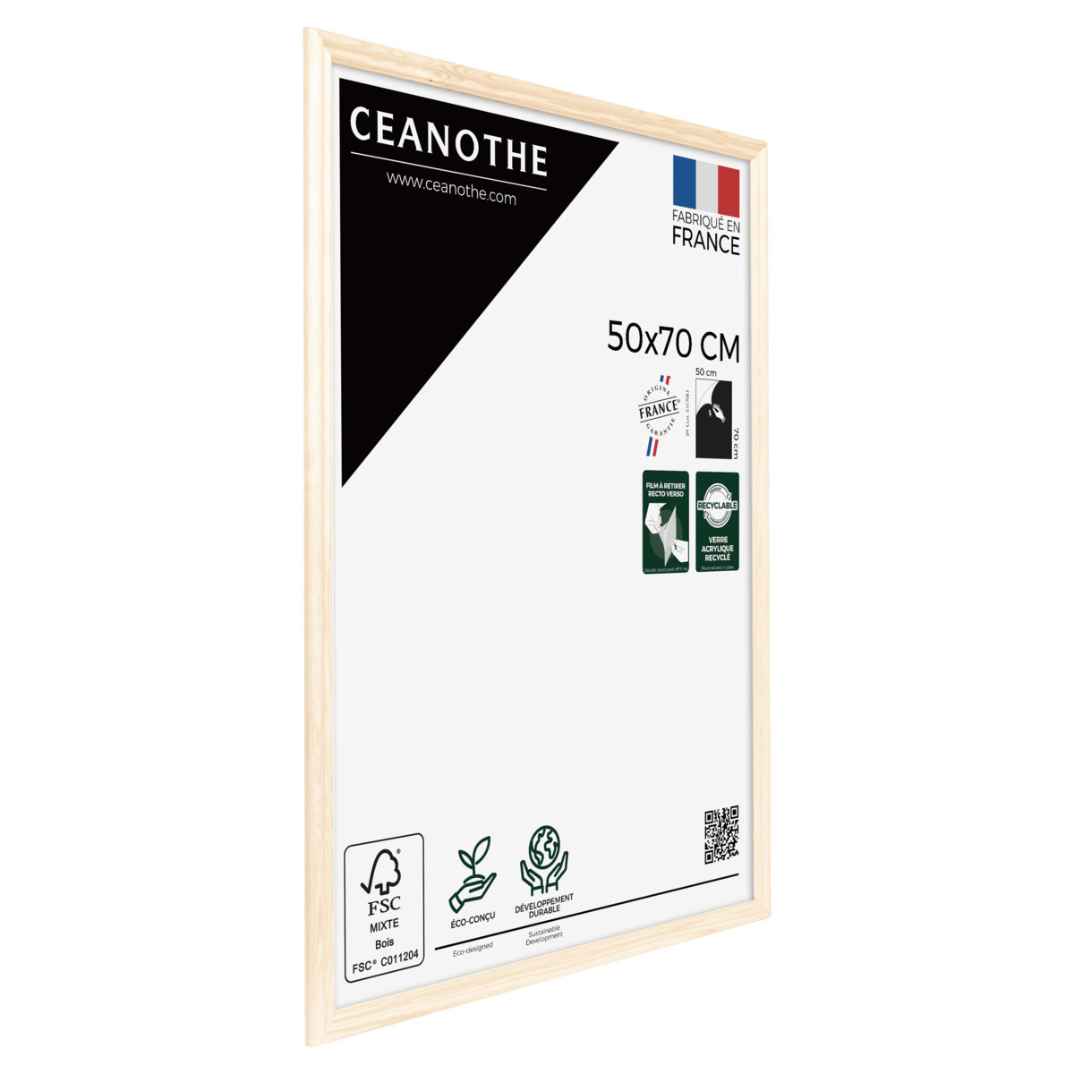 Cadre Photo En Bois Massif Fsc CIRCEE AUTHENTIC bois brut, CEANOTHE