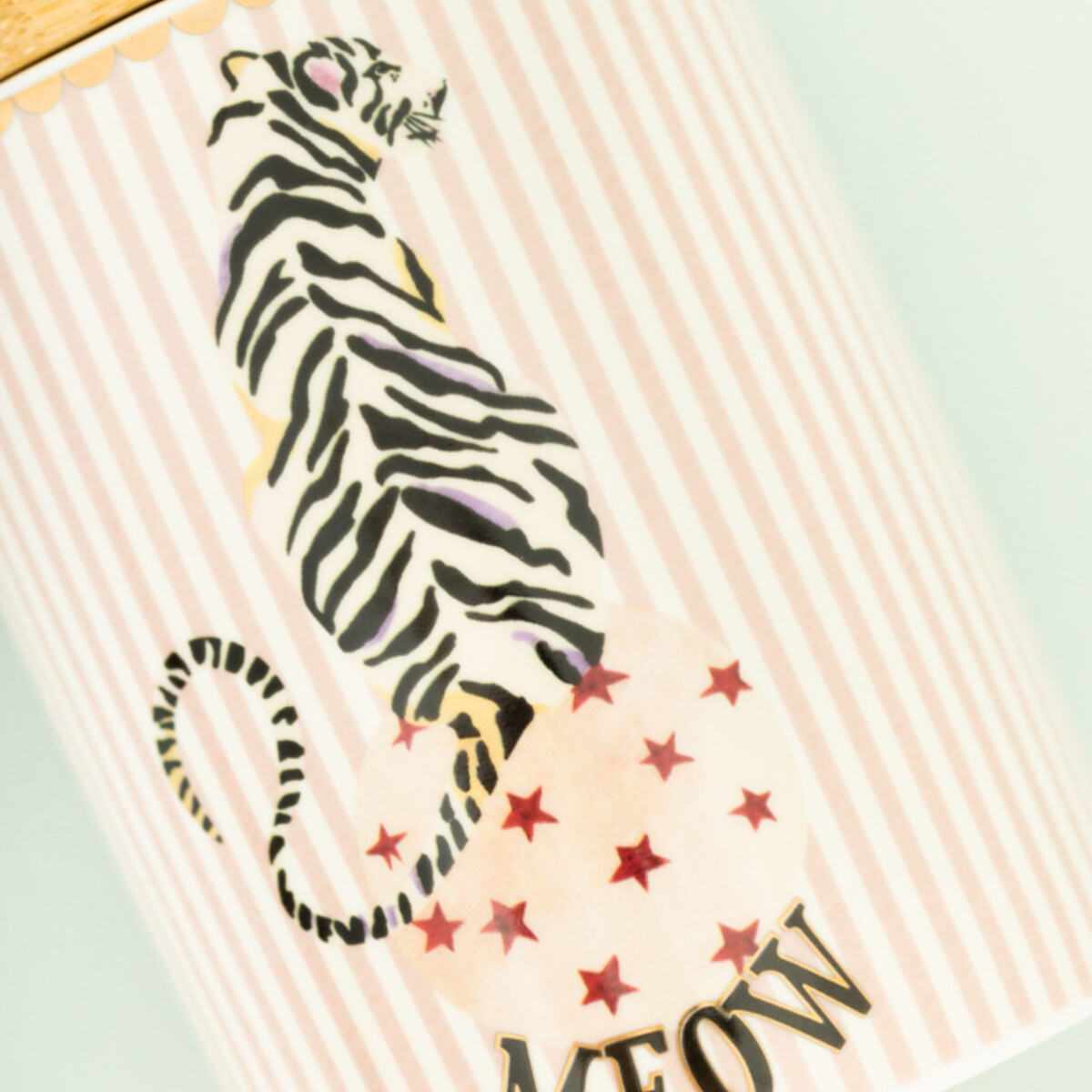 "Meow" Medium Tiger Storage Jar multi-coloured, YVONNE ELLEN