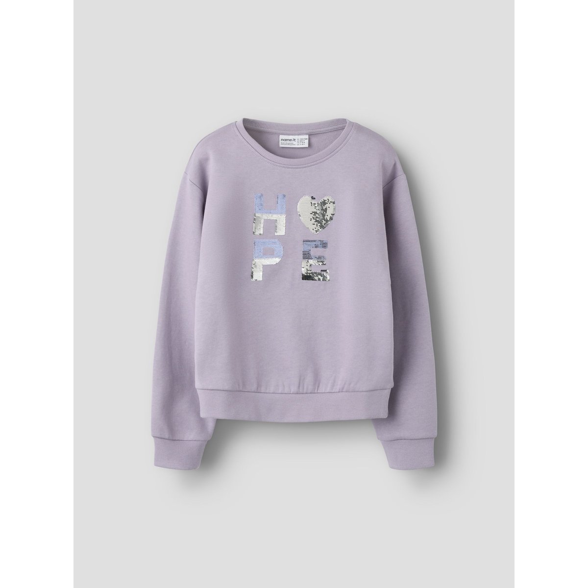 Sweat-Shirt lavender gray, NAME IT