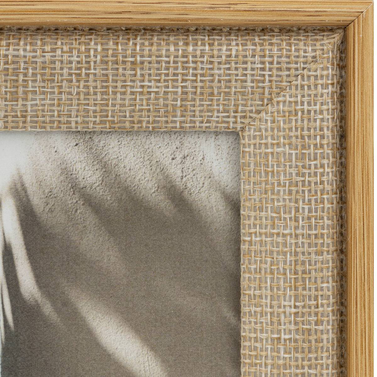 Cadre photo en tissu ZERA beige lin, ATMOSPHERA