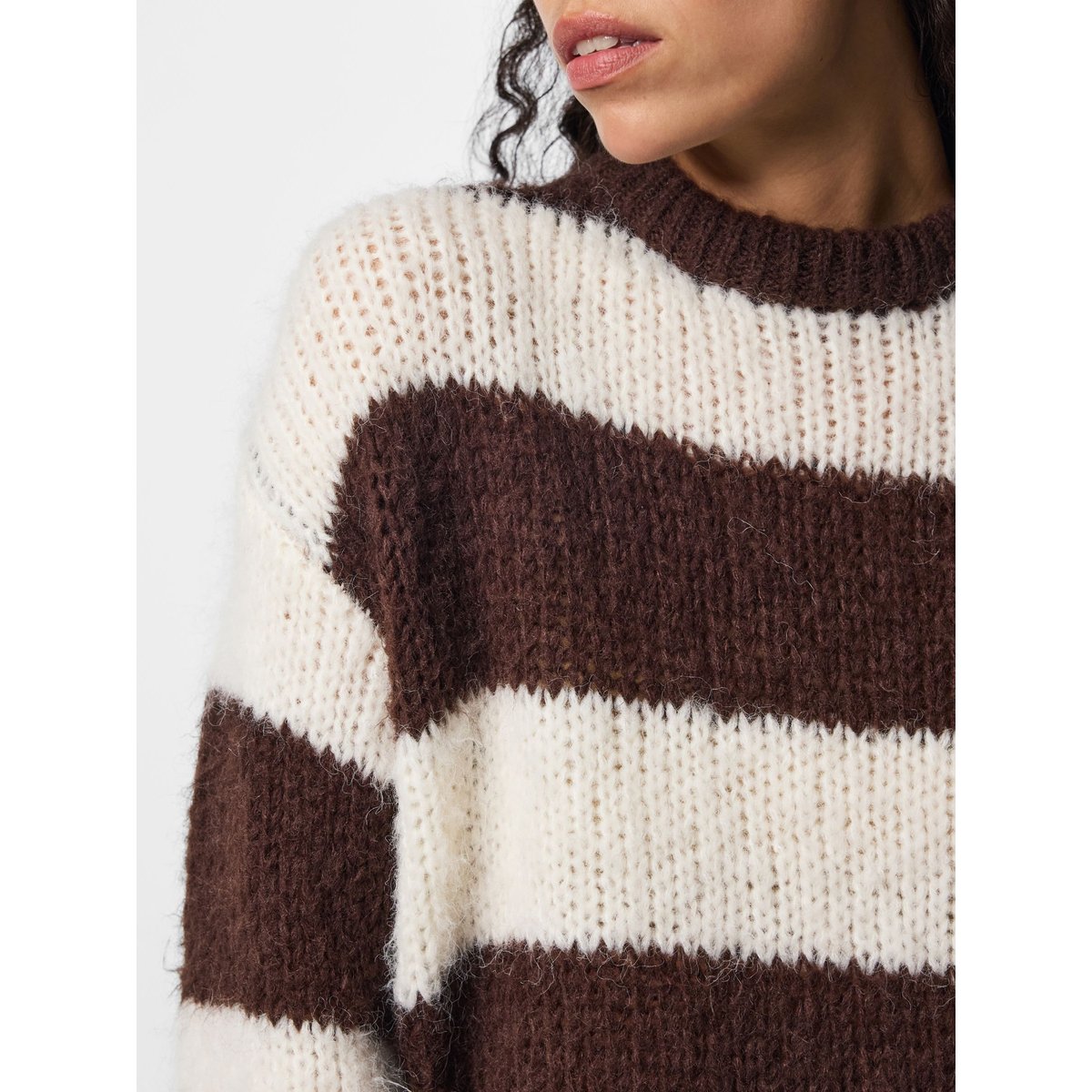 Pull En Maille marron - hot fudge1, PIECES