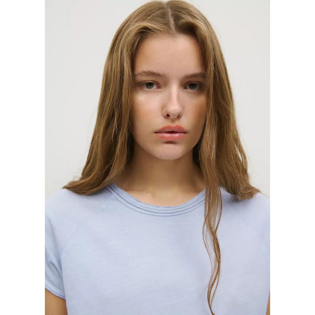 T-shirt raglan manches courtes bleu, MANGO TEEN
