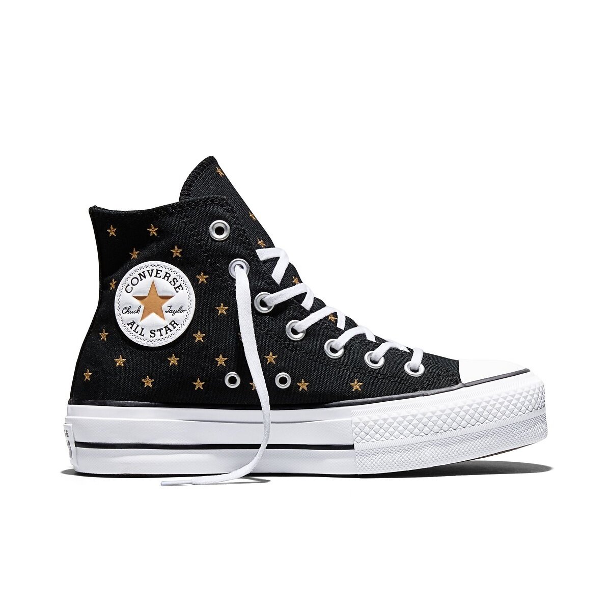 Baskets CTAS Lift Embroidered Stars noir, CONVERSE