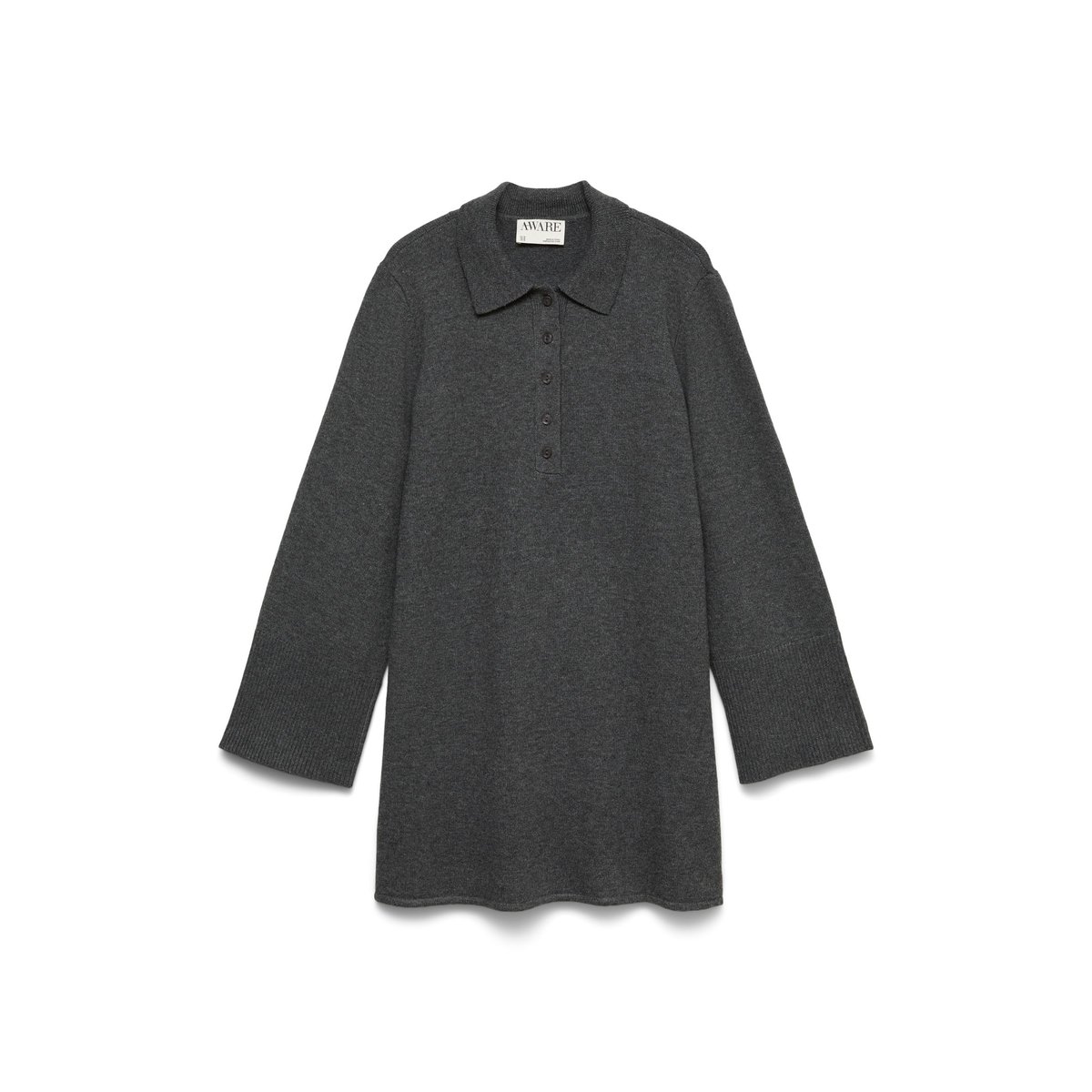 Robe En Maille dark grey melange, VERO MODA
