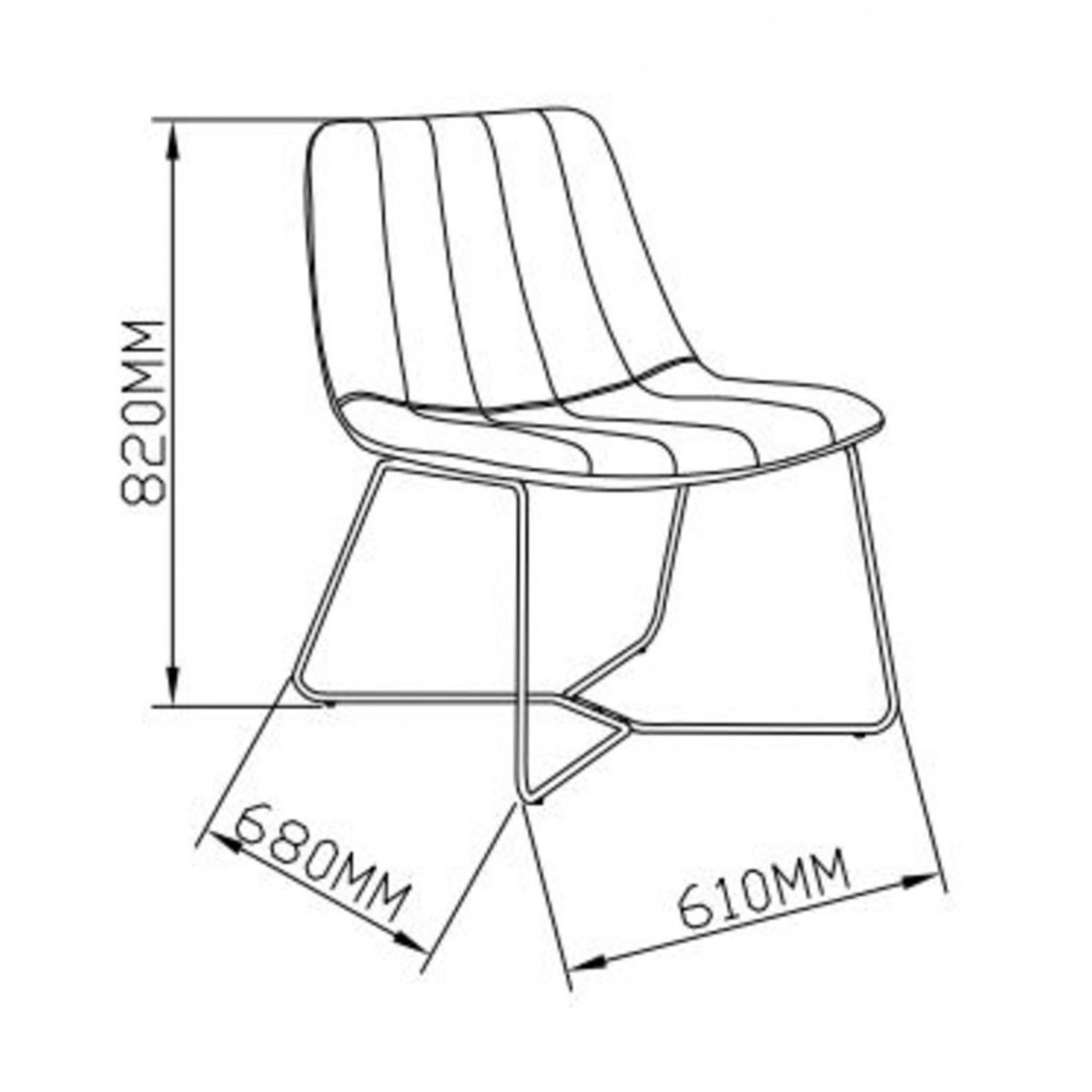 Fauteuil en tissu Blandine crème / ivoire, AMADEUS