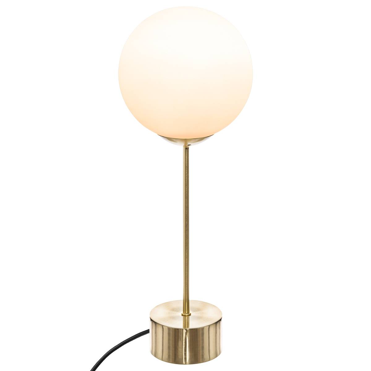 Lampe à poser verre DRIS doré, ATMOSPHERA