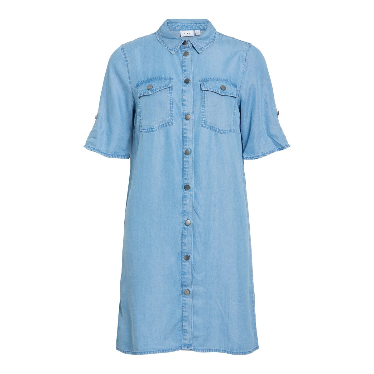 Robe Courte bleu - light blue denim1, VILA