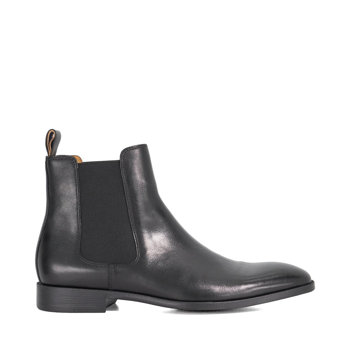 Bottines Chelsea en cuir avec semelle flexible - MATCHIN black-leather, DUNE LONDON