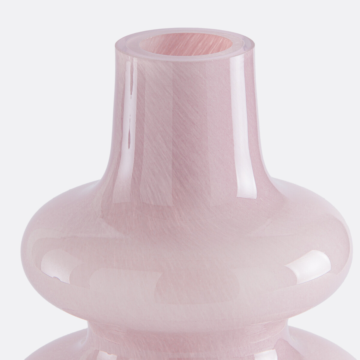 Olia Glass Vase H30cm pink, LA REDOUTE INTERIEURS