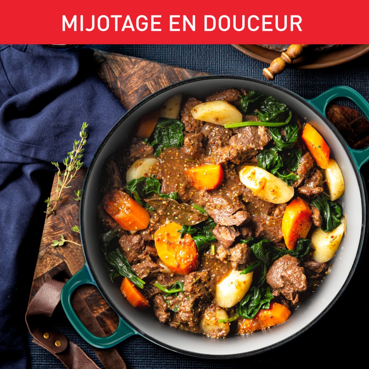 Cocotte ELEGANCE 24cm Vert Forest vert, TEFAL