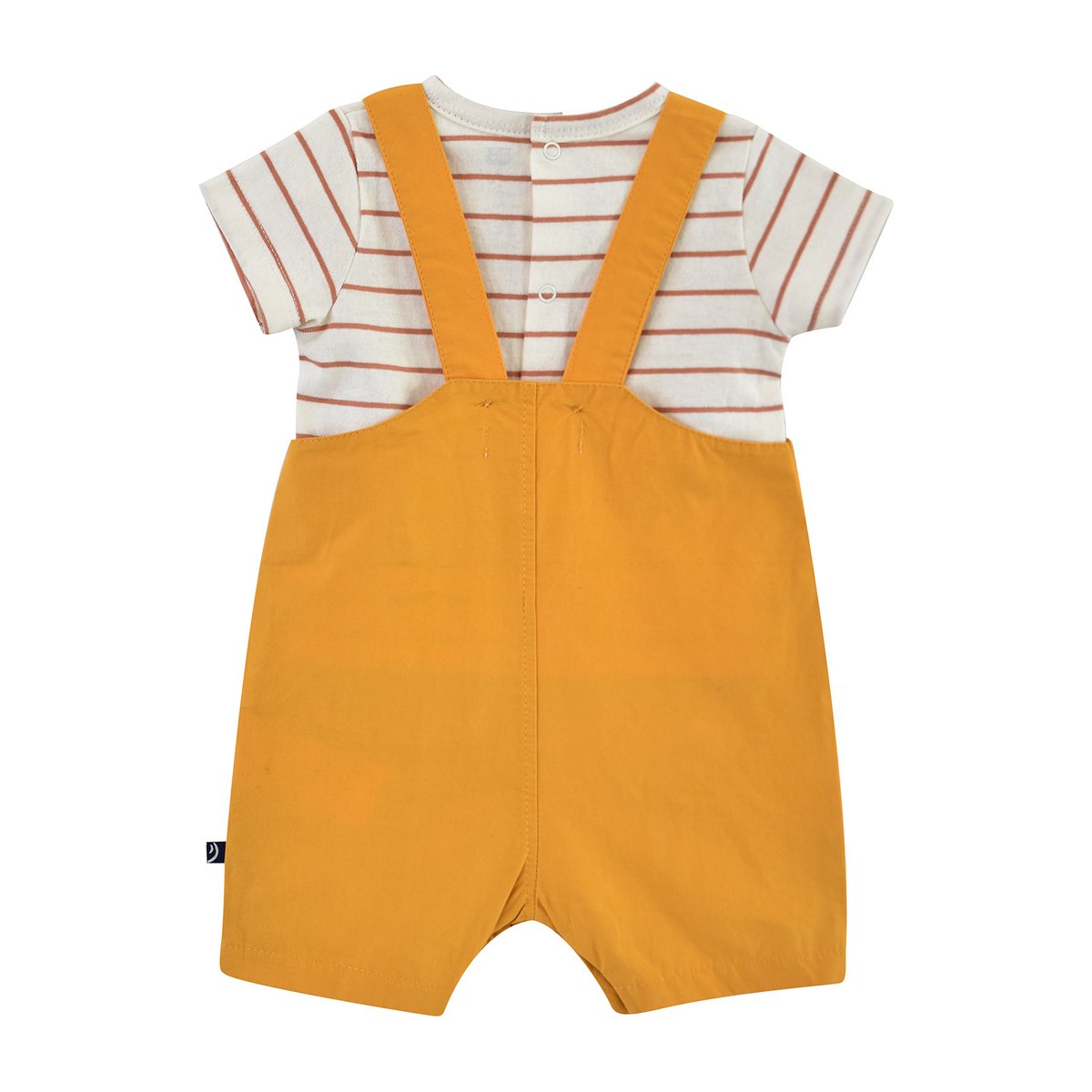 Tee shirt salopette eugene popeline jaune, SUCRE D'ORGE