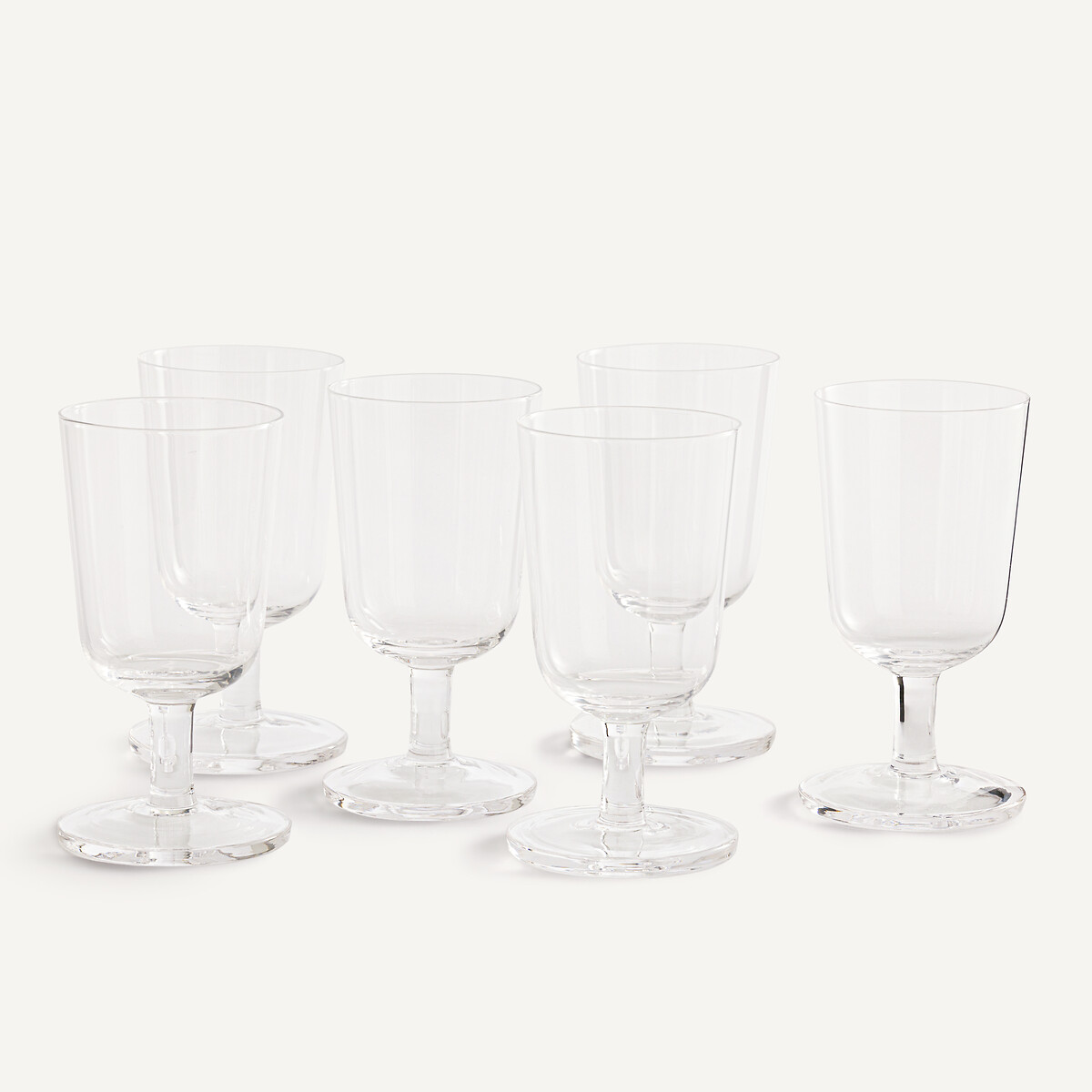 Lot de 6 verres à vin, H16 Ø8,4 cm, Lana transparent, AM.PM