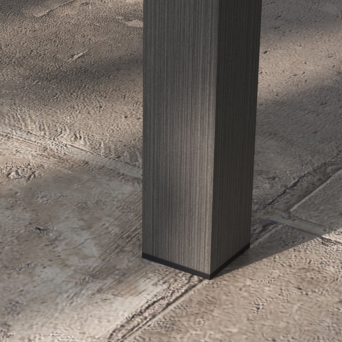 Table basse Aluminium Marron marron, OUTSUNNY