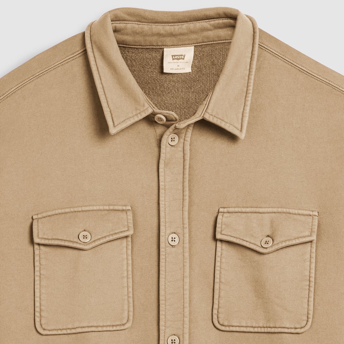 Surchemise worker en toile douce Bayview jaune - garment dye harvest gold, LEVI'S