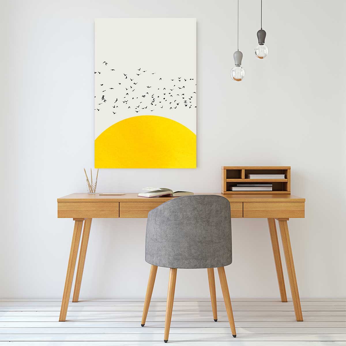 Tableau dessin 1000 oiseaux tableau alu dibond, HEXOA