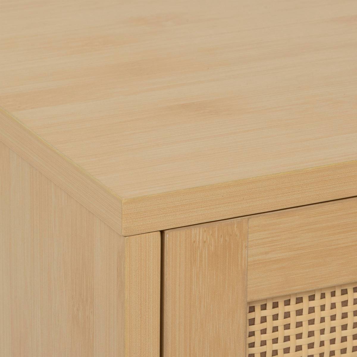 Colonne de rangement 2 portes CANE marron, 5FIVE SIMPLY SMART