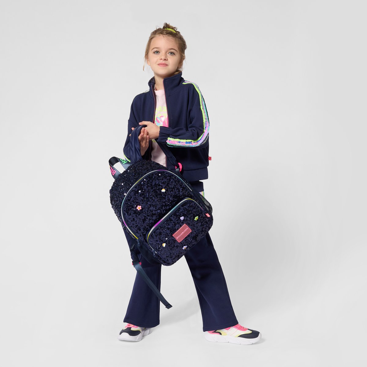 Cardigan en molleton indigo blue, BILLIEBLUSH