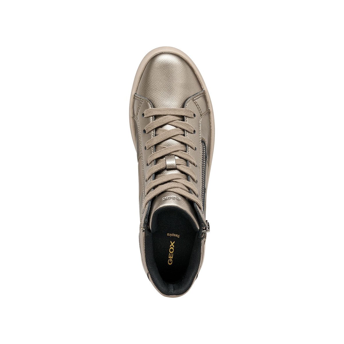 Zapatillas de caña alta transpirables, BLOMIEE marrón grisáceo, GEOX