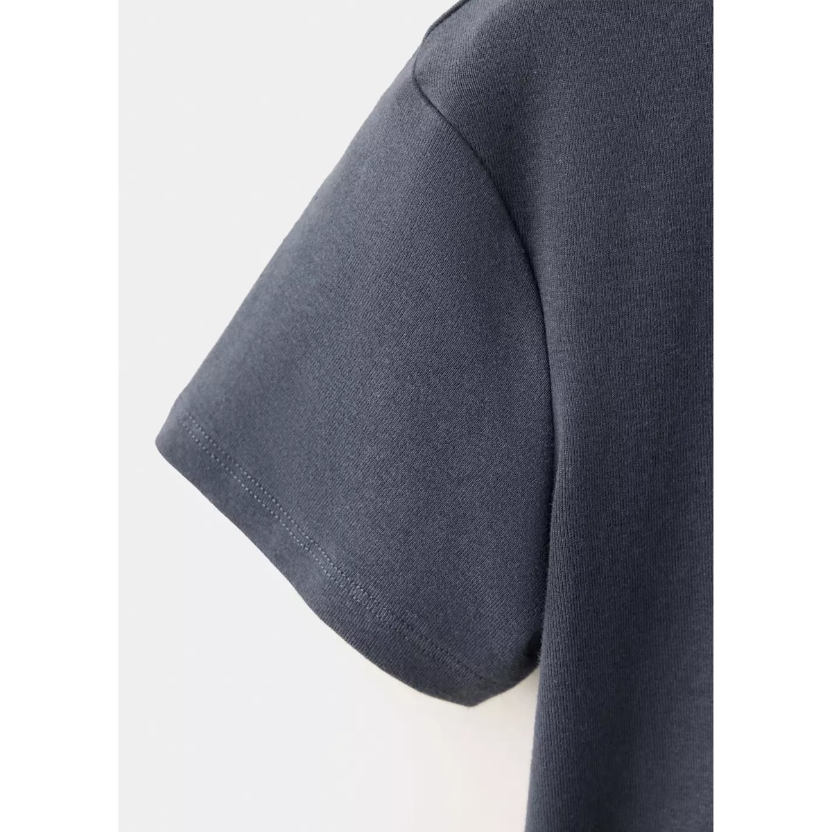 T-shirt manches courtes gris anthracite, MANGO TEEN