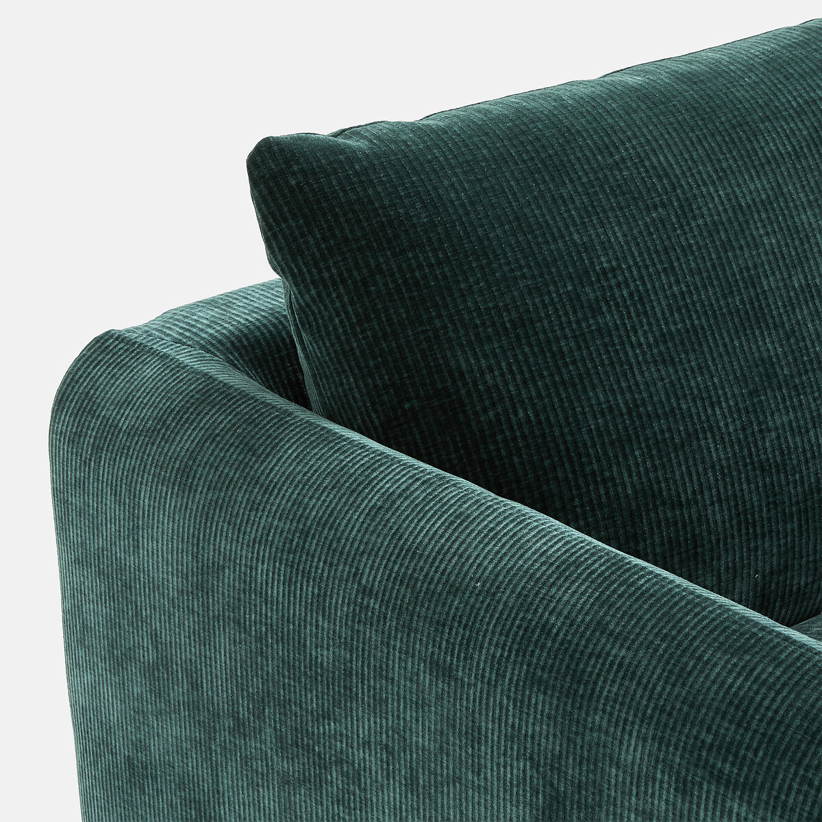 Canapé 2, 3, 4 places, velours côtelé gaufré Yde bleu paon, LA REDOUTE INTERIEURS