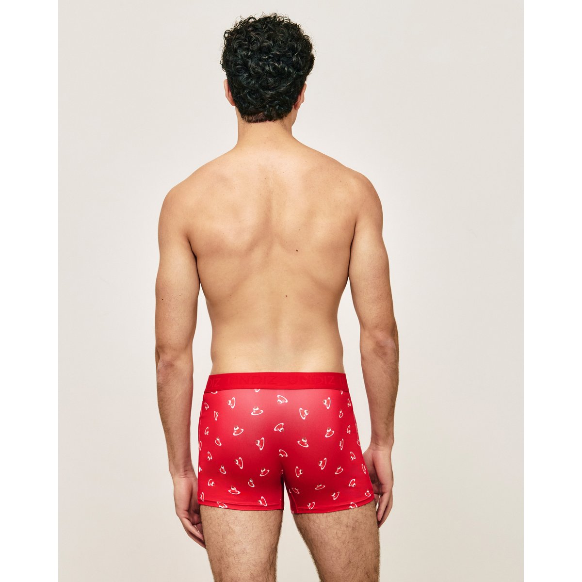 Boxer microfibre REPEATIZ JELL rouge, UNDIZ