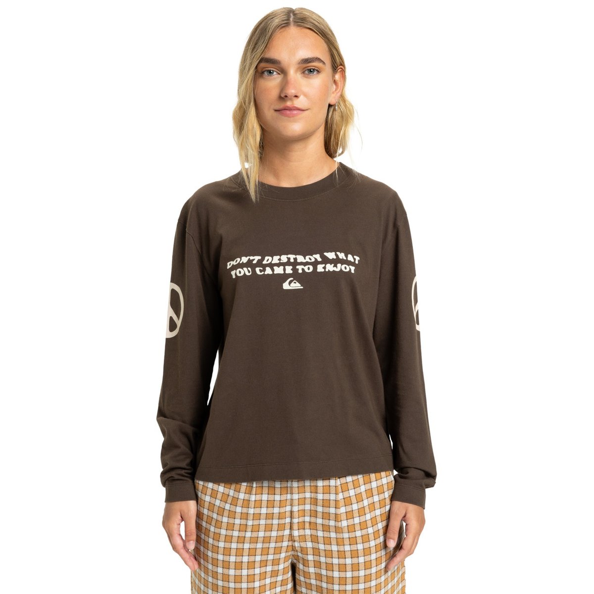 T-shirt manches longues STANDARD marron chocolate brown, QUIKSILVER