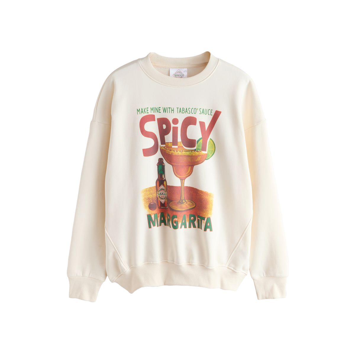 Sweat-shirt tabasco spicy margarita écru, NEXT