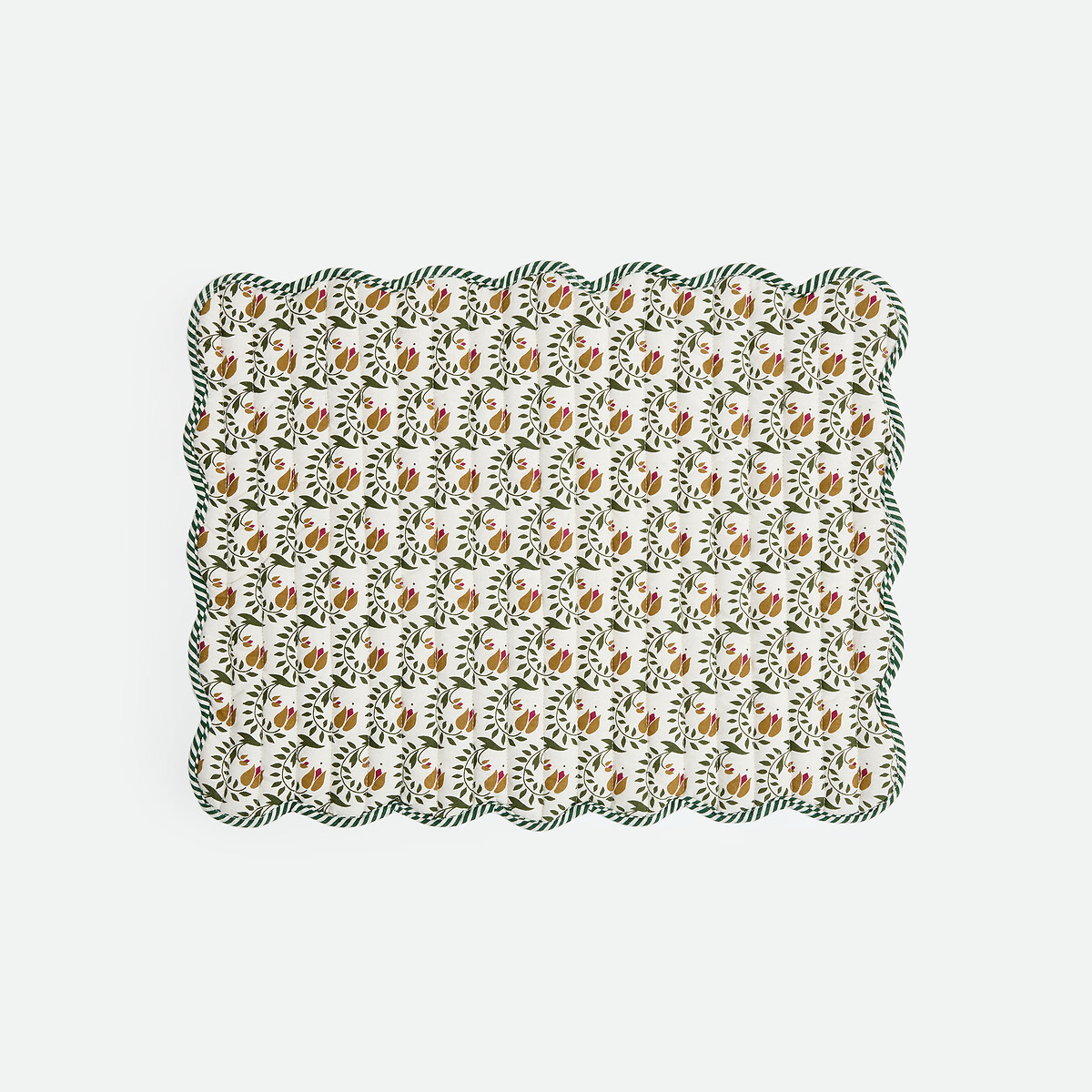 Set of 2 Sivali Cotton Reversible Placemats print/ecru background, LA REDOUTE INTERIEURS