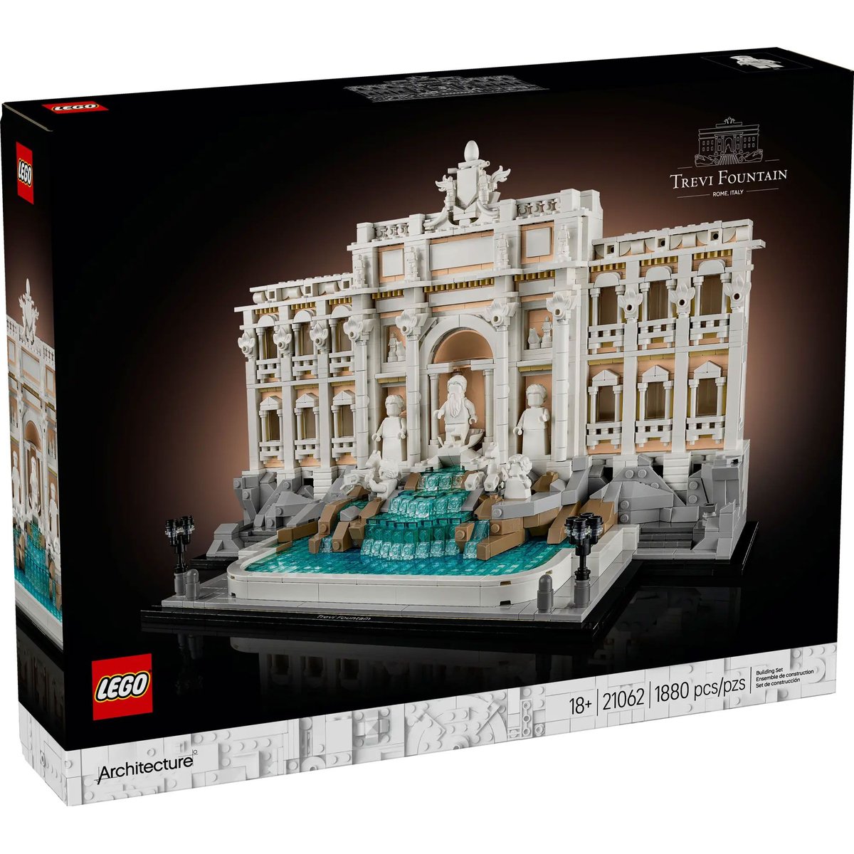 LEGO Architecture : Modèle de la Fontaine de Trevi - 21062 à Construire multicolore, LEGO