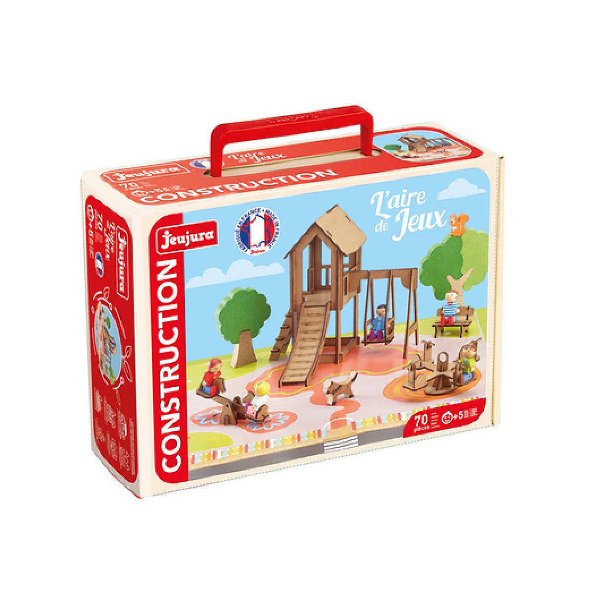 JEUJURA L aire de jeux - 70 pieces couleur unique, JEUJURA