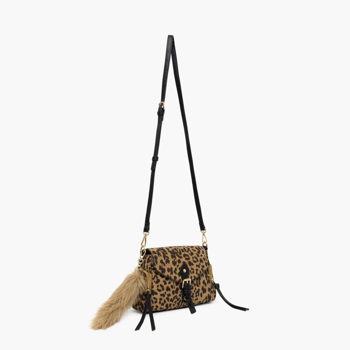 Petit sac porté épaule léopard Tyler doré, LOLLIPOPS