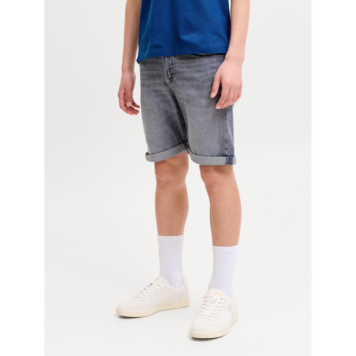Short En Denim grey denim, JACK & JONES JUNIOR