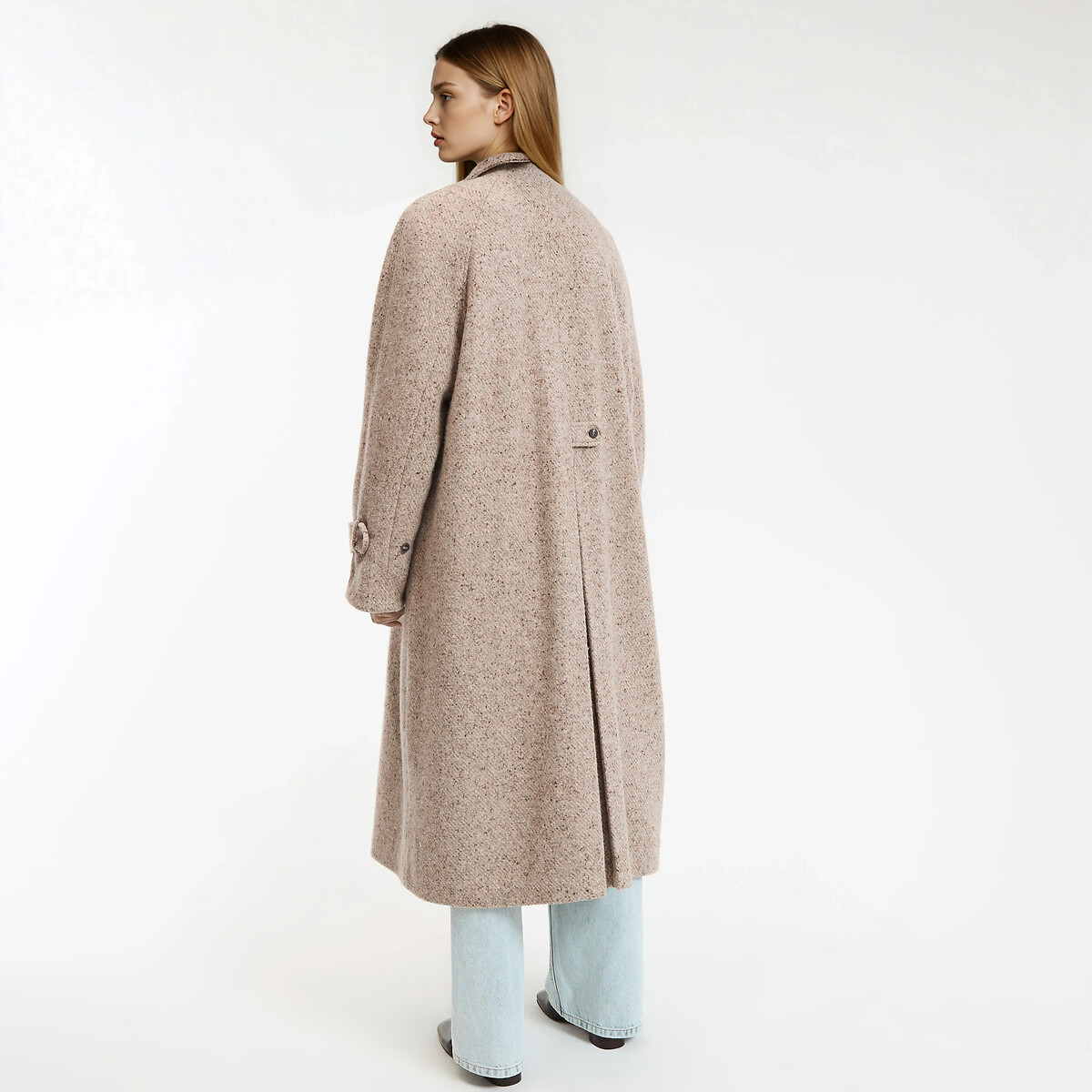 Signatures Isidore Coat in Wool Blend beige marl, LA REDOUTE COLLECTIONS