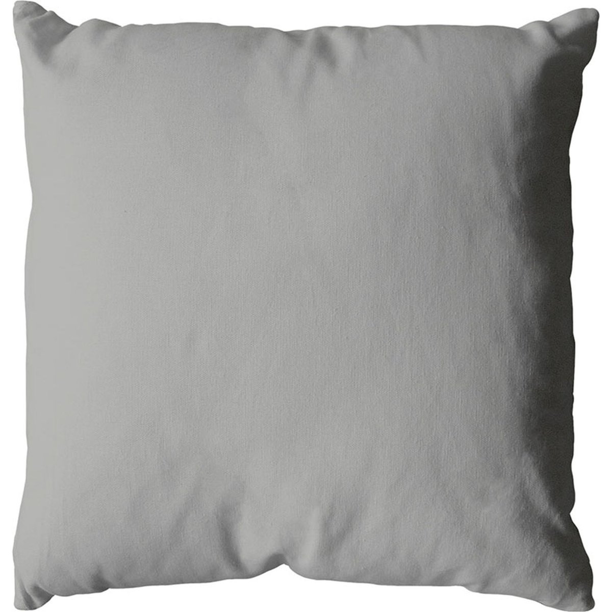 Coussin carré déhoussable en coton PANAMA gris foncé, TOILINUX
