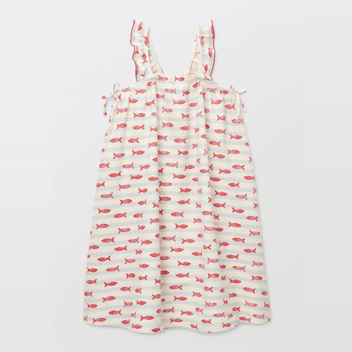 ROBE MC STRIPES celeste, MONOPRIX
