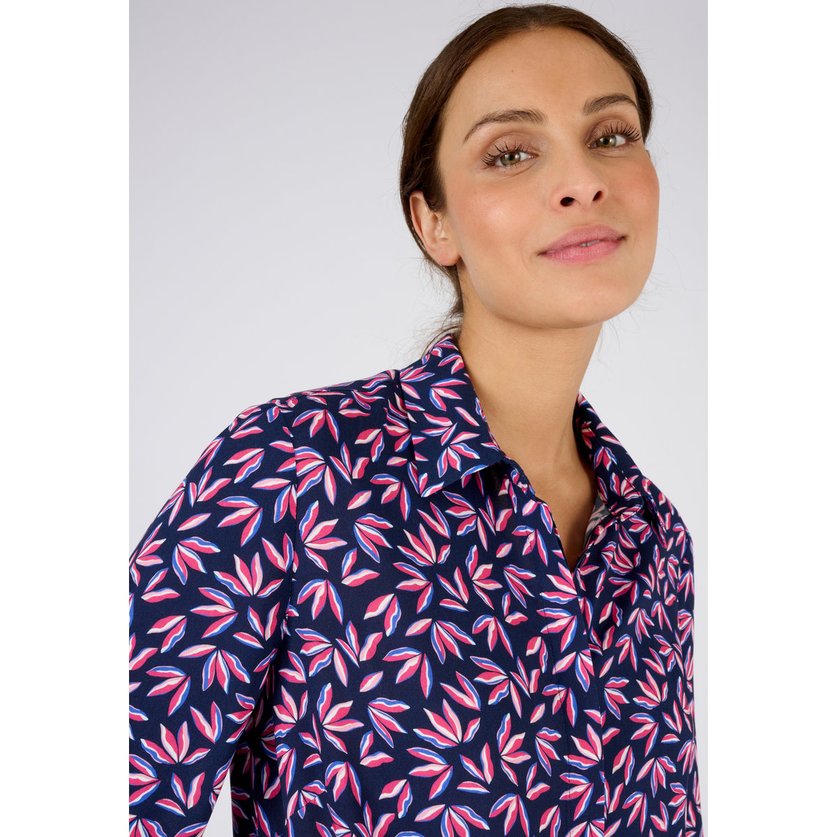 Chemisier fibres pure viscose Lenzing(TM) rose feuillage, DAMART