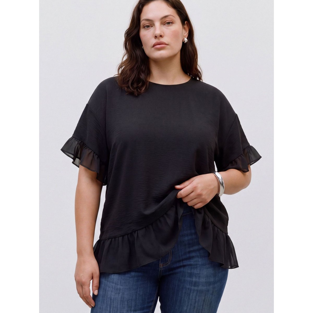 Top noire - black, VERO MODA