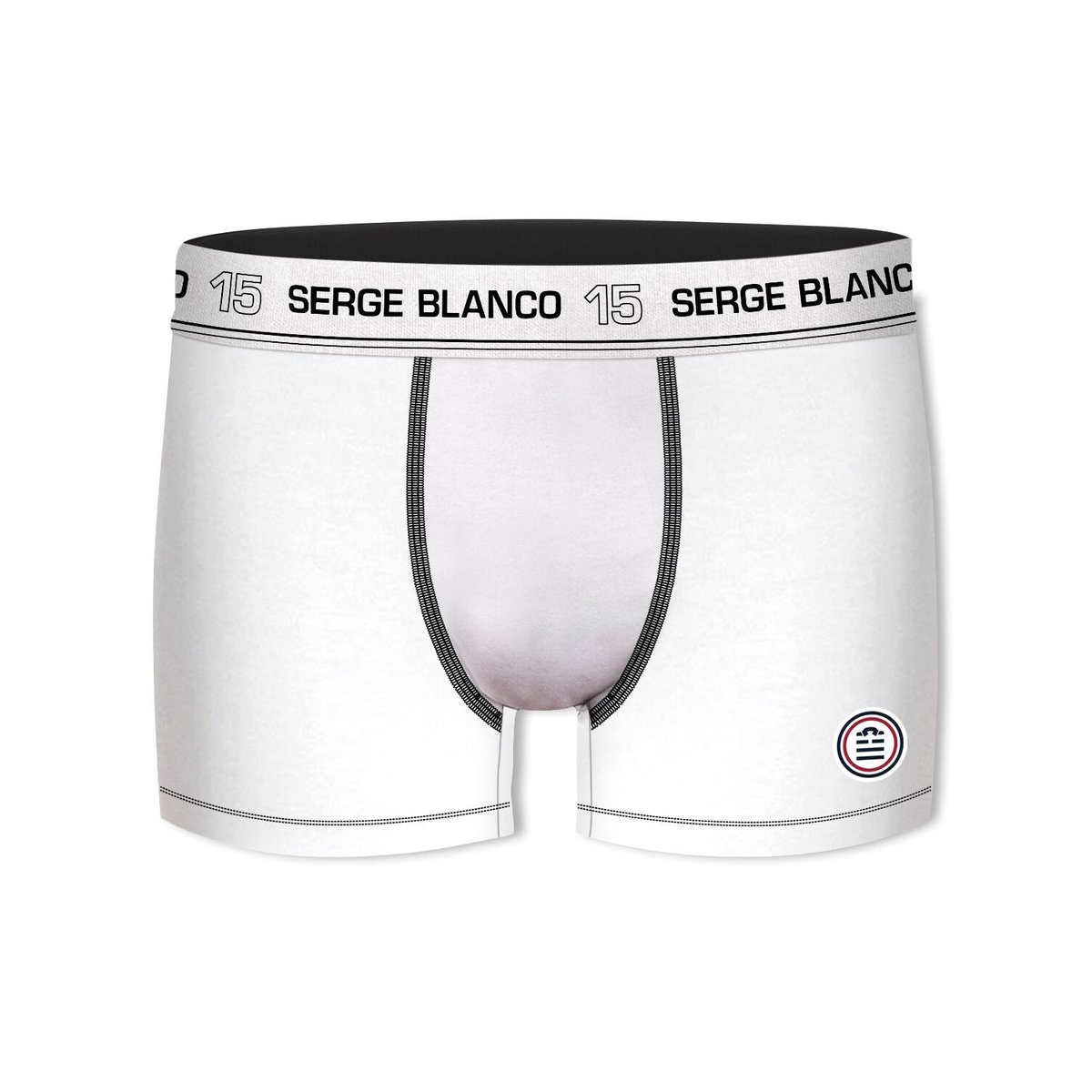 Lot De 10 Boxers Coton noir/gris/blanc, SERGE BLANCO