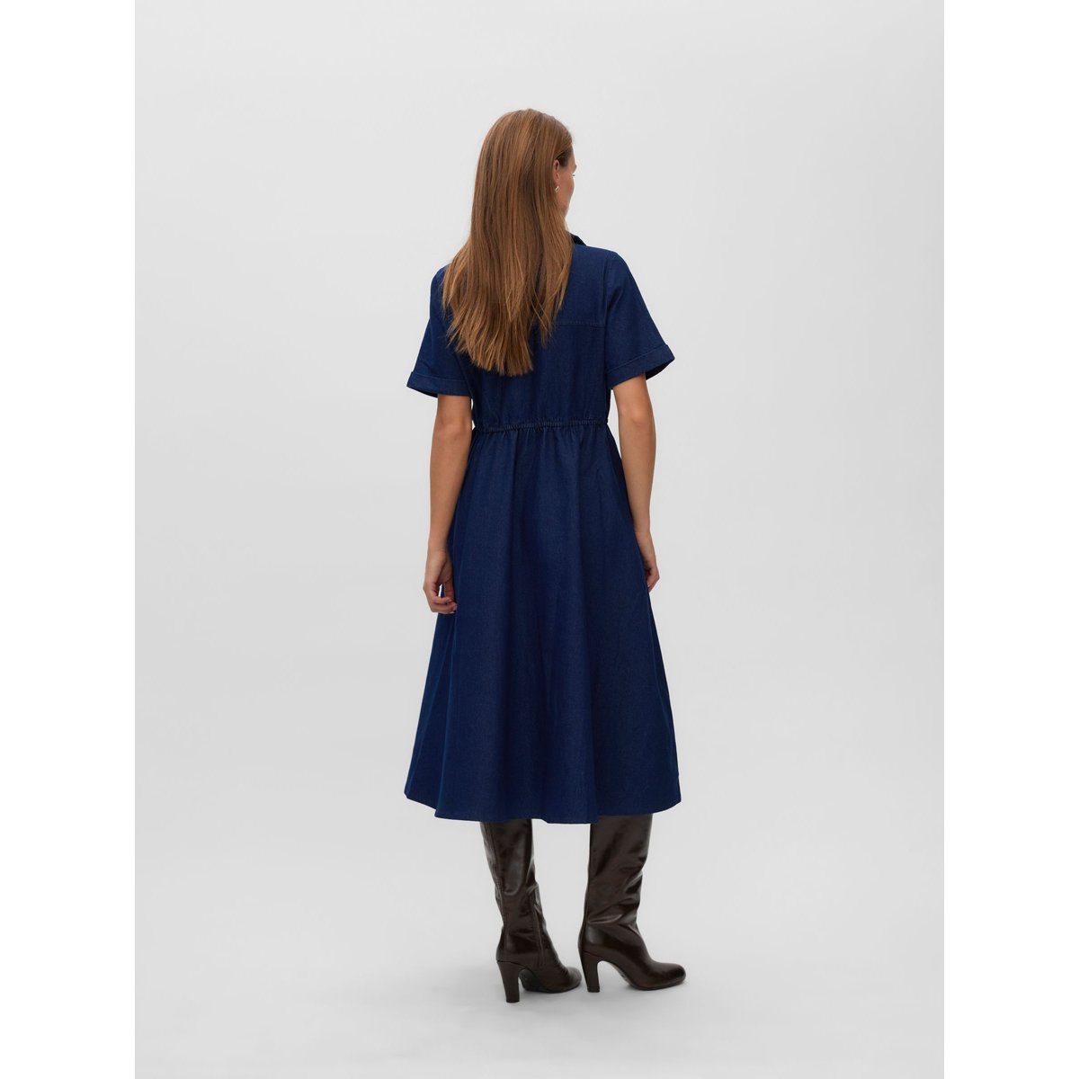 Robe En Denim dark blue denim, VERO MODA
