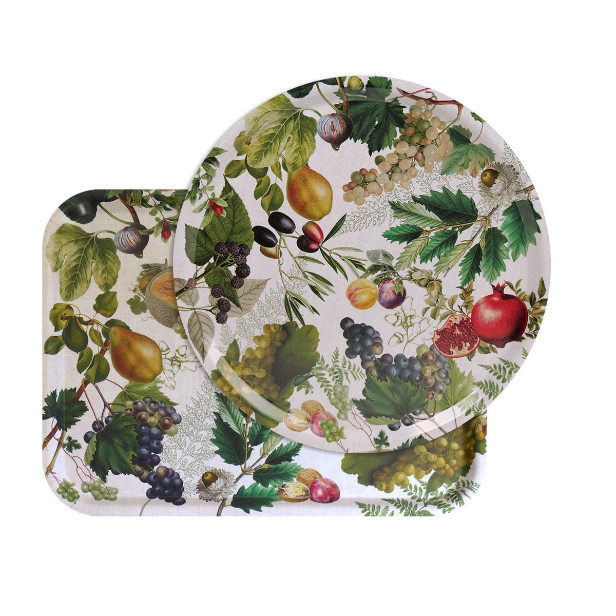 Plateau bois ABONDANCE D'AUTOMNE naturel rectangulaire, GARNIER THIEBAUT