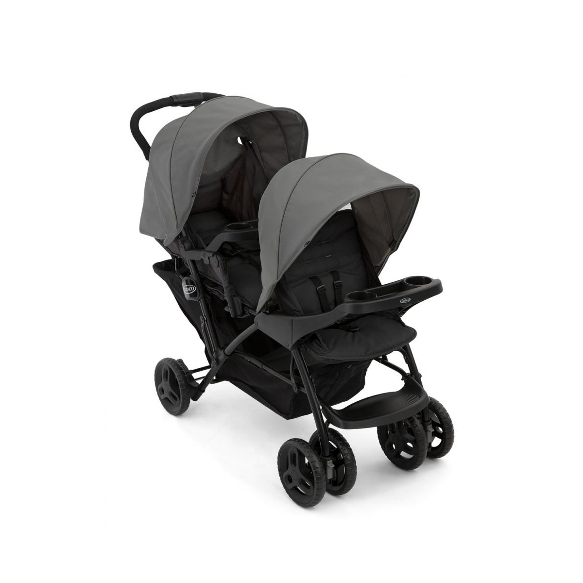 Poussette Double Stadium Duo Gris foncé couleur unique, GRACO
